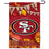 WinCraft San Francisco 49ers Fall Leaves Decorative Football Garden Flag Double Sided Banner - 757 Sports Collectibles