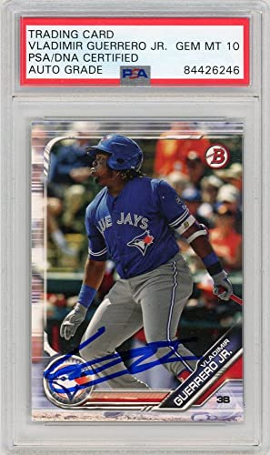 Vladimir Guerrero Jr 2019 Bowman Autographed Card #BP1- PSA/DNA 10 - 757 Sports Collectibles