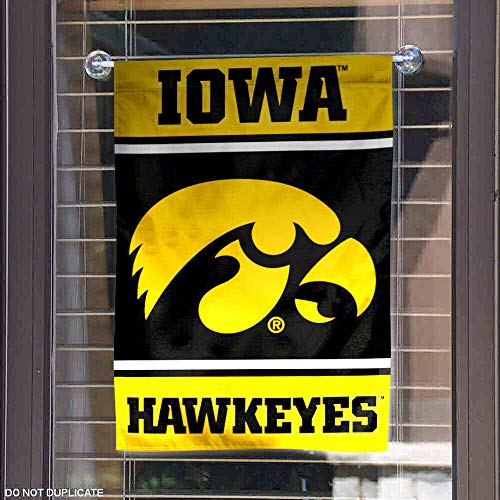 College Flags & Banners Co. Iowa Hawkeyes Garden Flag - 757 Sports Collectibles