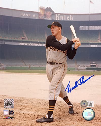 Frank Thomas Autographed Pittsburgh 8x10 Photo - BAS (Color, Blue Ink) - 757 Sports Collectibles