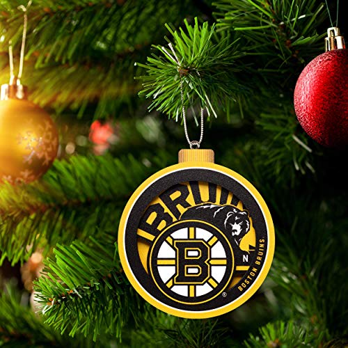 YouTheFan NHL Boston Bruins 3D Logo Series Ornament - 757 Sports Collectibles