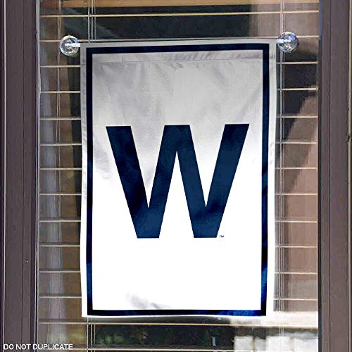 Chicago Baseball Team W Win Double Sided Garden Flag - 757 Sports Collectibles