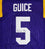 Derrius Guice Autographed Purple College Style Jersey- JSA Witness Auth - 757 Sports Collectibles