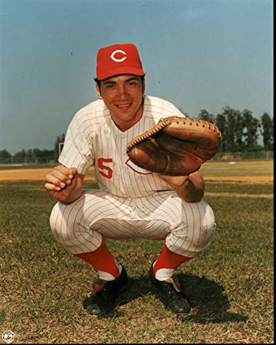 Reds Johnny Bench 8x10 PhotoFile Crouching Photo Un-signed - 757 Sports Collectibles