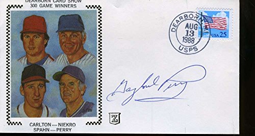 GAYLORD PERRY 300 WINS JSA SIGNED FDC AUTHENTIC AUTOGRAPH