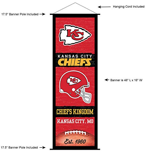 Kansas City Chiefs Banner and Scroll Sign - 757 Sports Collectibles