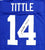 Y.A. Tittle Autographed Blue Pro Style Jersey W/HOF- JSA W Authenticated Up 4 - 757 Sports Collectibles