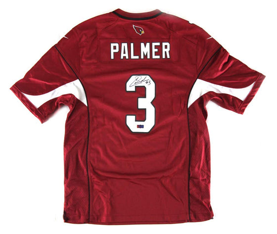 Carson Palmer Autographed/Signed NFL Arizona Cardinals Red Nike Jersey - 757 Sports Collectibles