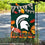 College Flags & Banners Co. Michigan State Spartans Fall Leaves Football Season Garden Yard Flag - 757 Sports Collectibles