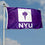 NYU Violets New York University Large College Flag - 757 Sports Collectibles