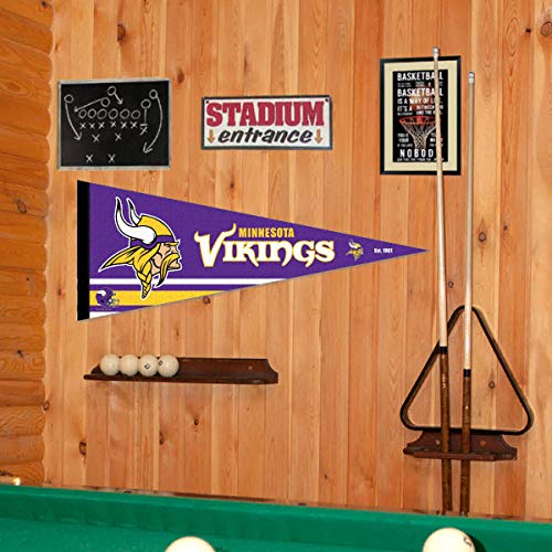 WinCraft Minnesota Vikings Pennant Banner Flag - 757 Sports Collectibles