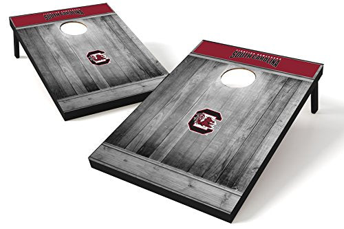 Wild Sports 2'x3' MDF Wood NCAA College South Carolina Gamecocks Cornhole Set - Gray Wood Design - 757 Sports Collectibles