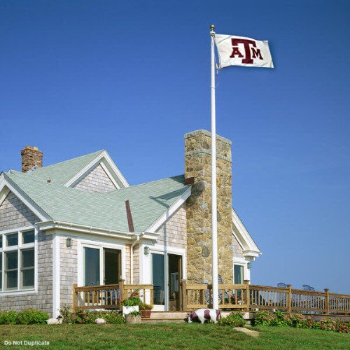 College Flags & Banners Co. Texas A&M Aggies White Flag - 757 Sports Collectibles