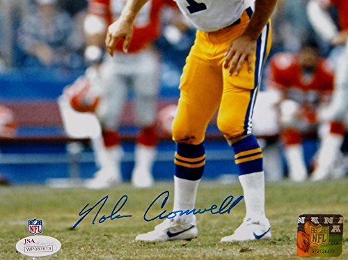 Nolan Cromwell Autographed Los Angeles Rams 8x10 Vertical P.F. Photo- JSA W Auth - 757 Sports Collectibles