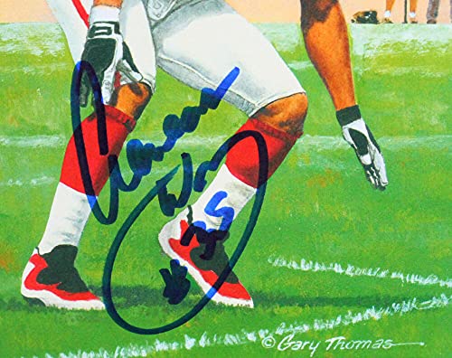 Aeneas Williams Autographed Arizona Cardinals Goal Line Art Card- Beckett Blue - 757 Sports Collectibles