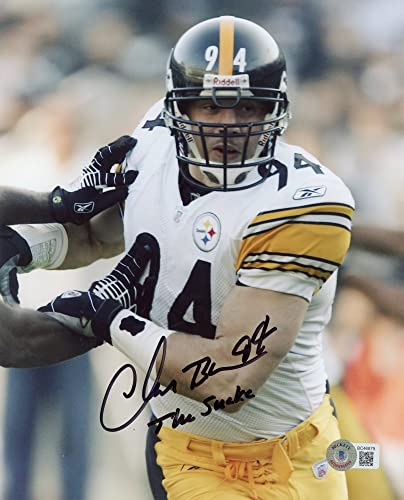 Chad Brown The Snake Autographed Pittsburgh 8x10 Photo - BAS (Vertical) - 757 Sports Collectibles