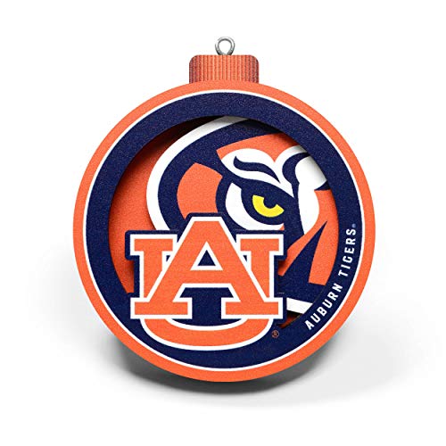 YouTheFan NCAA Auburn Tigers 3D Logo Series Ornament - 757 Sports Collectibles