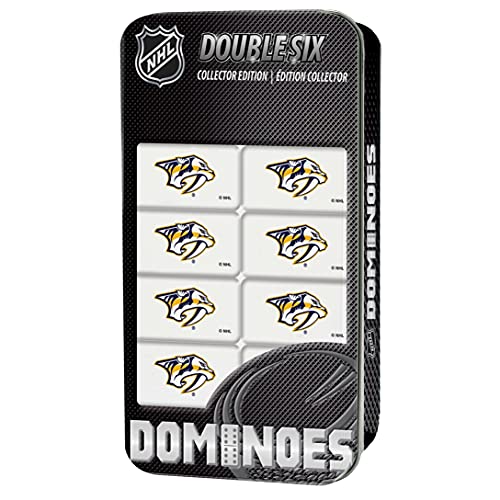 MasterPieces NHL Nashville Predators Collector Edition Double Six Dominoes - 757 Sports Collectibles