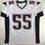 Autographed/Signed Willie McGinest New England White Football Jersey JSA COA - 757 Sports Collectibles