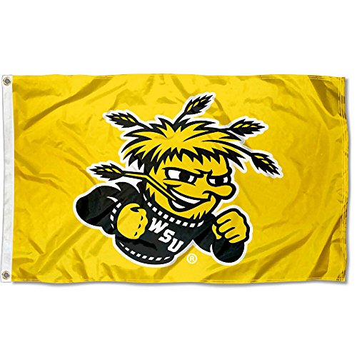 College Flags & Banners Co. Wichita State Shockers Gold 3x5 Flag - 757 Sports Collectibles