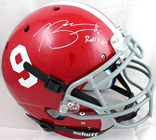 Bryce Young Autographed Alabama Crimson Tide F/S Schutt Authentic w/Roll Tide-Beckett W Hologram White - 757 Sports Collectibles