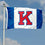 College Flags & Banners Co. Jayhawks Big K Flag - 757 Sports Collectibles