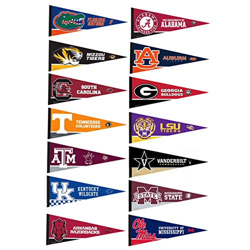 SEC College Pennant Set - 757 Sports Collectibles