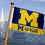 College Flags & Banners Co. Michigan Wolverines Boat and Nautical Flag - 757 Sports Collectibles