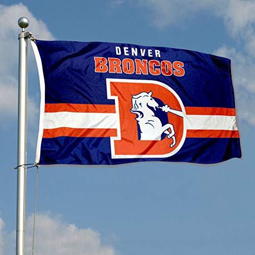 WinCraft Broncos Throwback Vintage Retro 3x5 Banner Flag - 757 Sports Collectibles