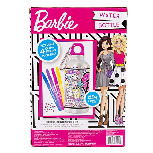 Barbie by Horizon Group USA Water Bottle, Assorted - 757 Sports Collectibles