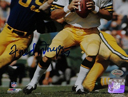 Fred Dryer Autographed 8x10 Against Packers Photo PF - SGC Authenticated - 757 Sports Collectibles