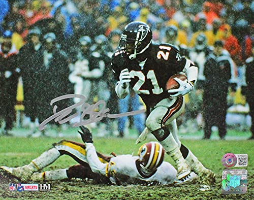 Deion Sanders Autographed Atlanta Falcons 8x10 Rain HM Photo- Beckett W Silver - 757 Sports Collectibles