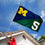 College Flags & Banners Co. Michigan vs. Michigan State House Divided 3x5 Flag - 757 Sports Collectibles