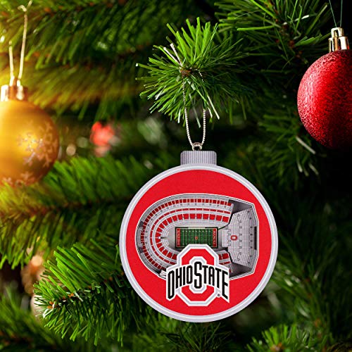 YouTheFan NCAA Ohio State Buckeyes 3D StadiumView Ornament -Ohio Stadium - 757 Sports Collectibles