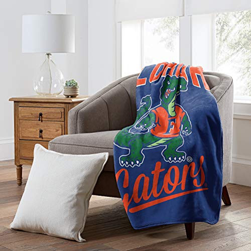 NORTHWEST NCAA Florida Gators Raschel Throw Blanket, 50" x 60", Alumni - 757 Sports Collectibles