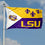 College Flags & Banners Co. Louisiana State LSU Tigers Acadian Flag - 757 Sports Collectibles