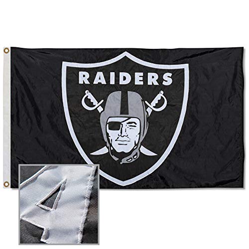 WinCraft Las Vegas Raiders Embroidered Nylon Flag - 757 Sports Collectibles