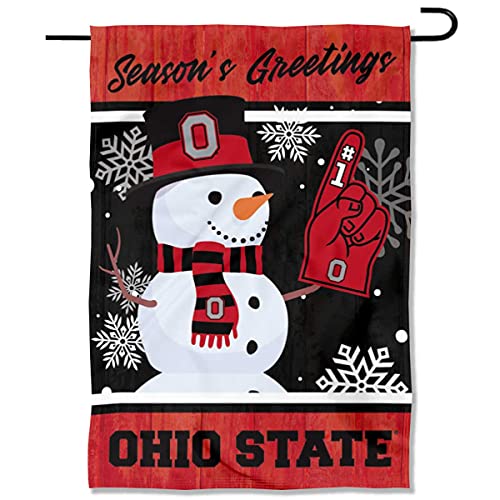 Ohio State Buckeyes Holiday Winter Snow Garden Banner Flag - 757 Sports Collectibles