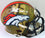 Terrell Davis Autographed Broncos Camo Mini Helmet w HOF- Beckett W White - 757 Sports Collectibles