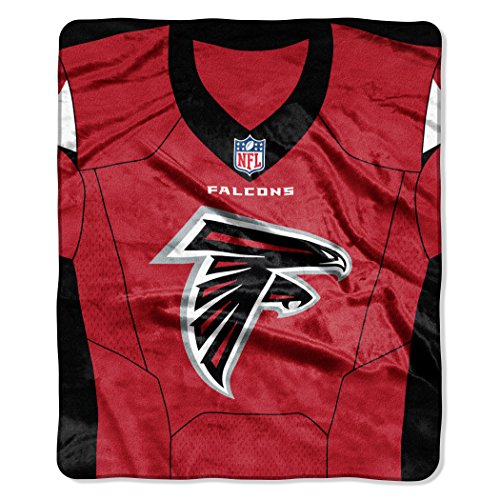 NORTHWEST NFL Atlanta Falcons Raschel Throw Blanket, 50" x 60", Jersey - 757 Sports Collectibles