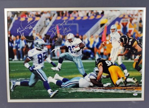 Cowboys Emmitt Smith Signed Authentic Framed Photo 32X22 PSA/DNA #Q11450 - 757 Sports Collectibles