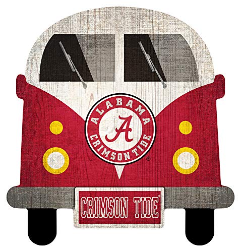 Fan Creations NCAA Alabama Crimson Tide Unisex University of Alabama Team Bus Sign, Team Color, 12 inch - 757 Sports Collectibles