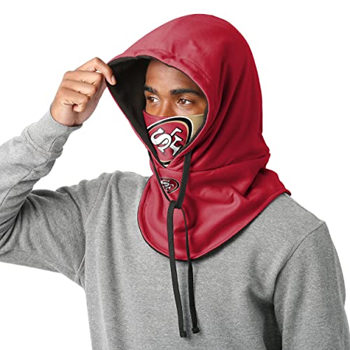 FOCO San Francisco 49ers NFL Drawstring Hooded Gaiter - 757 Sports Collectibles