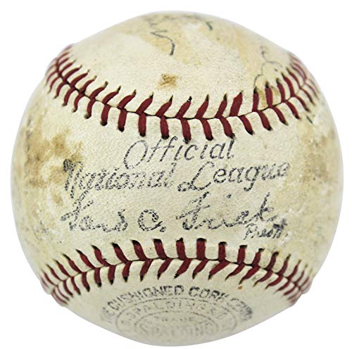 1935 Nl All Stars (22) Signed Onl Baseball Ott Medwick Hubbell Waner PSA #S02327 - 757 Sports Collectibles