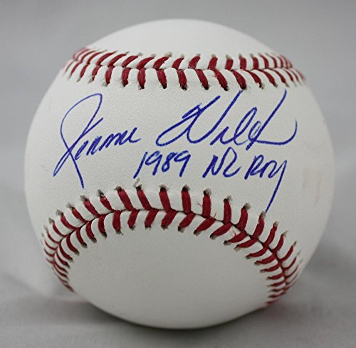 Jerome Walton Autographed Rawlings OML Baseball w/ 1989 NL ROY Insc - JerseySource Auth