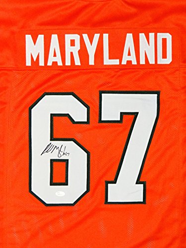 Russell Maryland Autographed Orange College Style Jersey- JSA W Auth - 757 Sports Collectibles