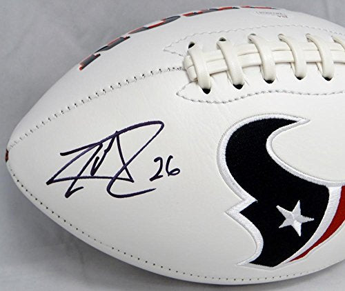 Lamar Miller Autographed Houston Texans Logo Football- JSA Witnessed Auth - 757 Sports Collectibles