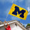 College Flags & Banners Co. Michigan Yellow Large Outdoor Indoor Flag - 757 Sports Collectibles