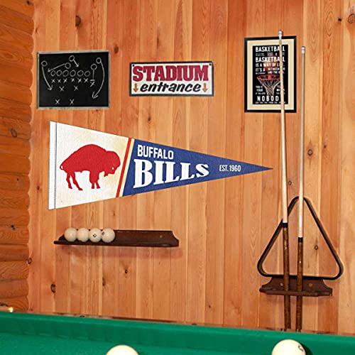 WinCraft Buffalo Bills Throwback Vintage Retro Pennant Flag - 757 Sports Collectibles