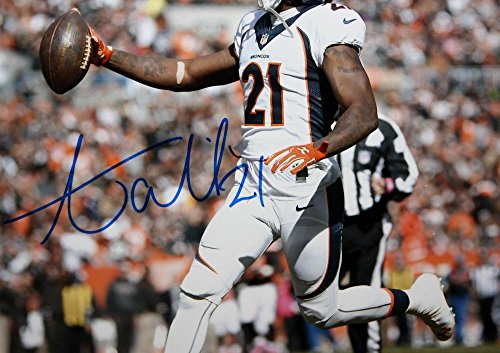 Aqib Talib Autographed Broncos 8x10 Against Browns Photo- JSA Witness Auth - 757 Sports Collectibles